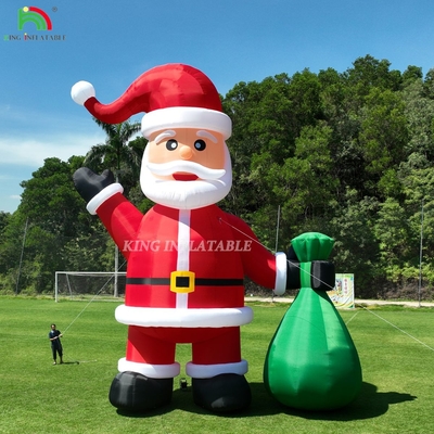 20ft 26ft 33ft 40ft क्रिसमस आउटडोर लॉन यार्ड के लिए inflatable सांता xmas पार्टी सजावट
