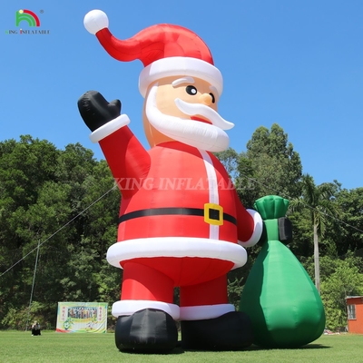 20ft 26ft 33ft 40ft क्रिसमस आउटडोर लॉन यार्ड के लिए inflatable सांता xmas पार्टी सजावट
