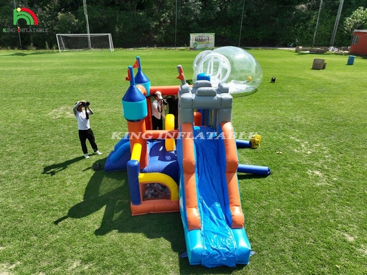 बच्चों के लिए स्लाइड्स और बॉल पिट के साथ वाणिज्यिक inflatable उछाल कम्बो हाउस जंपिंग कैसल