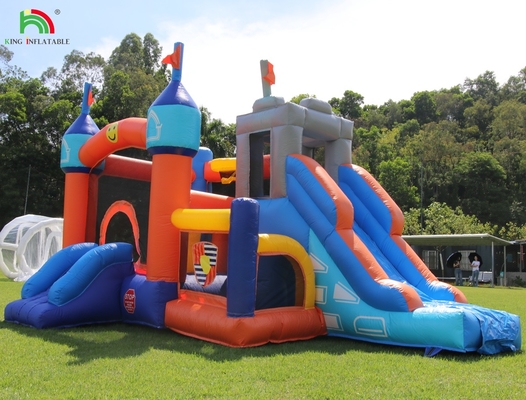 बच्चों के लिए स्लाइड्स और बॉल पिट के साथ वाणिज्यिक inflatable उछाल कम्बो हाउस जंपिंग कैसल