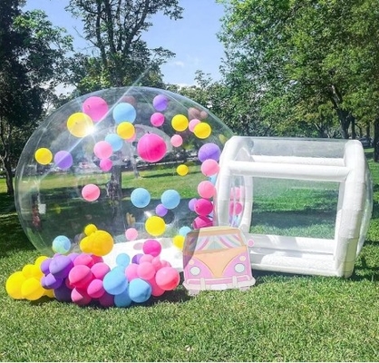 आउटडोर inflatable बुलबुला तम्बू पारदर्शी क्रिस्टल गुंबद inflatable बुलबुला तम्बू शादी के लिए गुब्बारे के साथ