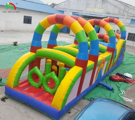 वाणिज्यिक भूमि बाधा पाठ्यक्रम खेल बच्चों के लिए inflatable बाधा खेल