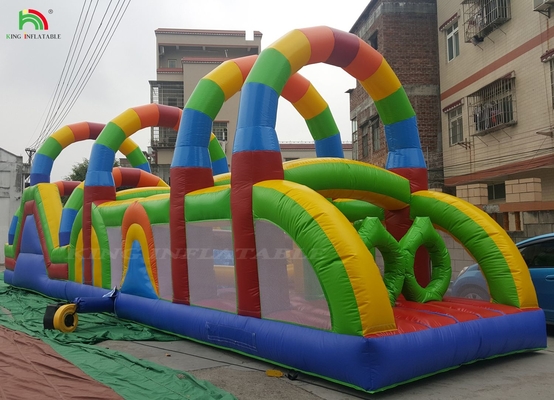 वाणिज्यिक भूमि बाधा पाठ्यक्रम खेल बच्चों के लिए inflatable बाधा खेल