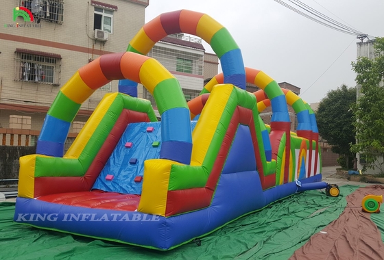 वाणिज्यिक भूमि बाधा पाठ्यक्रम खेल बच्चों के लिए inflatable बाधा खेल