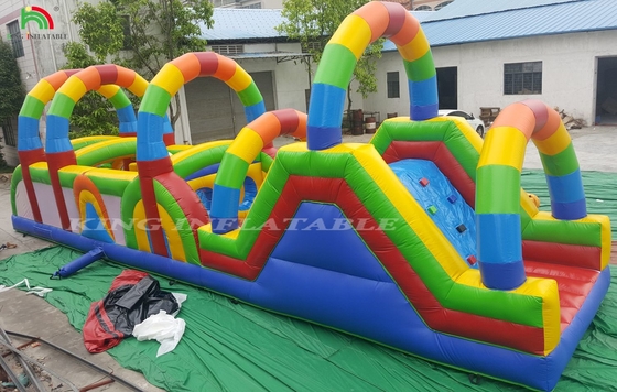 वाणिज्यिक भूमि बाधा पाठ्यक्रम खेल बच्चों के लिए inflatable बाधा खेल