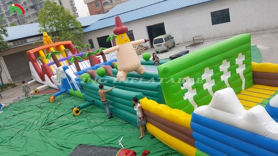 वाणिज्यिक आउटडोर inflatable बाधा पाठ्यक्रम चुनौतियां वयस्क inflatable बाधा पाठ्यक्रम उछाल घर पार्टी खेल