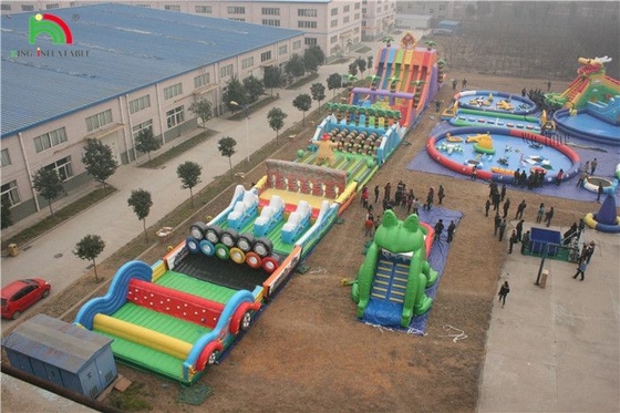 वाणिज्यिक पीवीसी विशाल inflatable बाधा खेल वयस्कों के लिए आउटडोर रनिंग खेल बाधा पाठ्यक्रम उपकरण