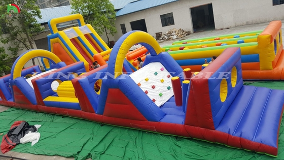 चरम पागल inflatable बाधा पाठ्यक्रम वयस्क चरम inflatable बड़े हमले बाधा पाठ्यक्रम