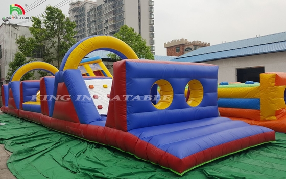 चरम पागल inflatable बाधा पाठ्यक्रम वयस्क चरम inflatable बड़े हमले बाधा पाठ्यक्रम