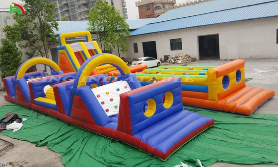 चरम पागल inflatable बाधा पाठ्यक्रम वयस्क चरम inflatable बड़े हमले बाधा पाठ्यक्रम