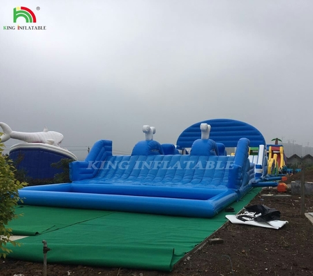 आउटडोर विशाल inflatable बड़ा उछाल थीम आउटडोर पार्क खेल का मैदान inflatable महल कॉम्बो inflatable बाधा पाठ्यक्रम