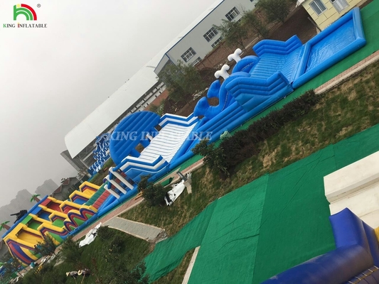 आउटडोर विशाल inflatable बड़ा उछाल थीम आउटडोर पार्क खेल का मैदान inflatable महल कॉम्बो inflatable बाधा पाठ्यक्रम