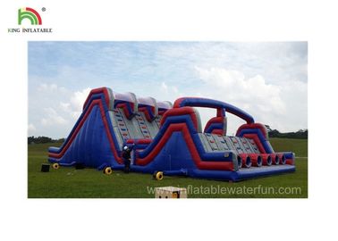 4 लेन Inflatable खेल खेल / सैन्य बूट शिविर बाधा कोर्स