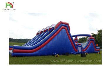 4 लेन Inflatable खेल खेल / सैन्य बूट शिविर बाधा कोर्स