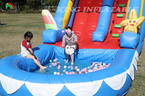 वाटरस्लाइड वाणिज्यिक पीवीसी inflatable पानी स्लाइड के लिए बच्चे inflatable स्लाइड के साथ पूल गीला सूखी स्लाइड वयस्क