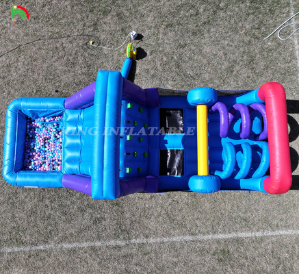 आउटडोर वाणिज्यिक inflatable बाउंसर कॉम्बो बाउंस हाउस किड्स पार्टी स्लाइड बॉल गड्ढा चढ़ाई बाधा ब्लोअर के साथ बाउंसर महल