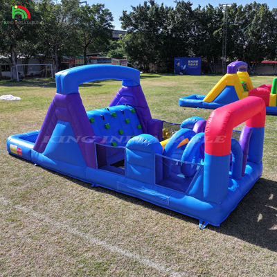 आउटडोर वाणिज्यिक inflatable बाउंसर कॉम्बो बाउंस हाउस किड्स पार्टी स्लाइड बॉल गड्ढा चढ़ाई बाधा ब्लोअर के साथ बाउंसर महल