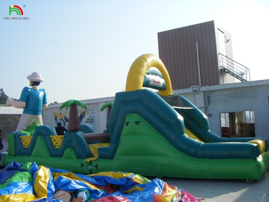 वाणिज्यिक inflatable बाधा पाठ्यक्रम स्लाइड के साथ inflatable बाधा पाठ्यक्रम महल