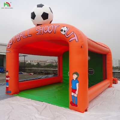 कार्निवल inflatable फुटबॉल टॉस खेल, inflatable फुटबॉल शूटिंग