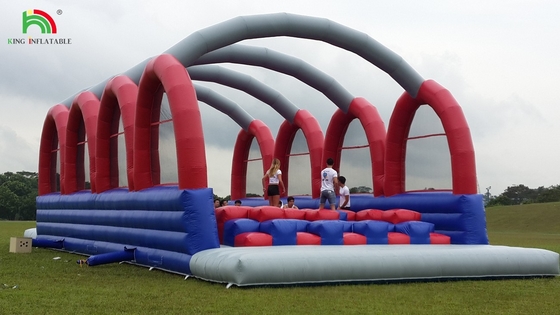पीवीसी टारपौलीन 5k inflatable बाधा कोर्स कॉम्बो बड़े स्लाइड इंटरैक्टिव वयस्क inflatable बाधा