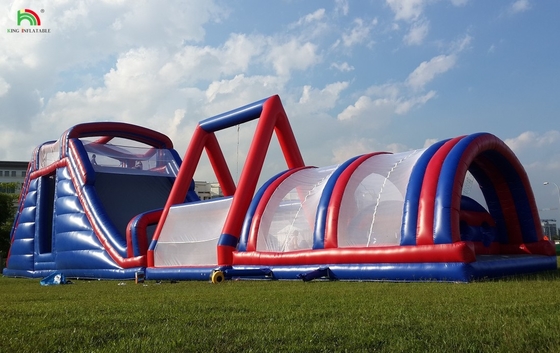 वाणिज्यिक आउटडोर inflatable बाधा पाठ्यक्रम चुनौतियाँ वयस्क inflatable चढ़ाई उछाल घर खेल खेल