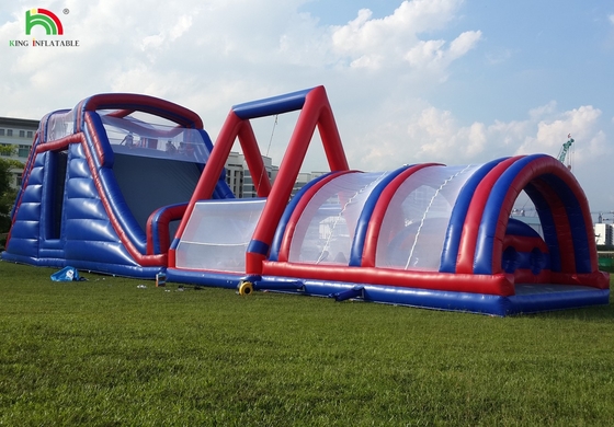 वाणिज्यिक आउटडोर inflatable बाधा पाठ्यक्रम चुनौतियाँ वयस्क inflatable चढ़ाई उछाल घर खेल खेल