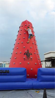 लोकप्रिय आउटडोर मोबाइल मनोरंजन हवा चुनौतीपूर्ण खेल Inflatable चढ़ाई टॉवर रॉक चढ़ाई दीवार बच्चों के लिए इनडोर