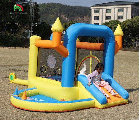 बच्चों के लिए Inflatable Bounce House Combo Party Toddler Inflatable Jumping Bouncy Castle With Slide Pool Basket Dartboard Trampoline स्लाइड पूल के साथ बाउंस हाउस बाउंस हाउस कॉम्बो पार्टी टॉडलर बाउंसिंग बाउंस कैसल स्लाइड पूल के साथ बाउंस बाउंस हाउस बाउंस बाउंस बाउंस हाउस