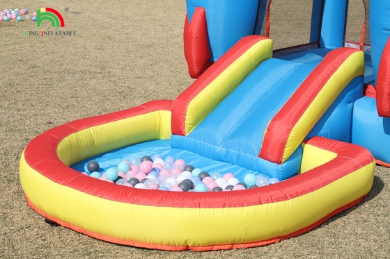 इनडोर आउटडोर पार्टी Inflatable Bounce House Toddler Bounce House Combo With Ball Pit स्लाइड बास्केट ट्राम्पोलिन