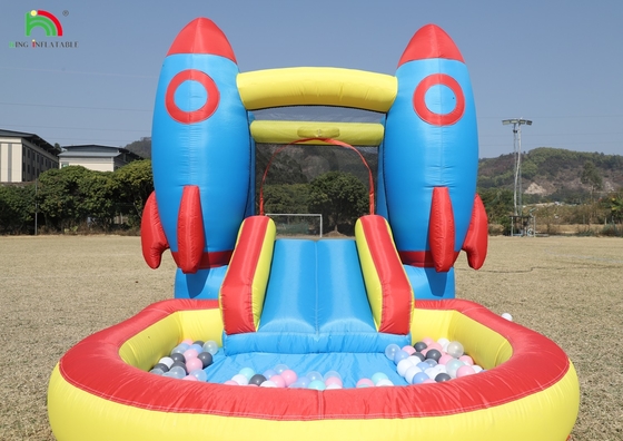 इनडोर आउटडोर पार्टी Inflatable Bounce House Toddler Bounce House Combo With Ball Pit स्लाइड बास्केट ट्राम्पोलिन