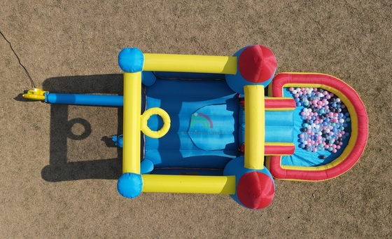 इनडोर आउटडोर पार्टी Inflatable Bounce House Toddler Bounce House Combo With Ball Pit स्लाइड बास्केट ट्राम्पोलिन