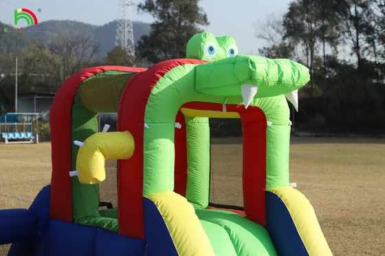 बच्चों के लिए पार्टी गीला सूखी inflatable उछाल घर पानी स्लाइड बॉलर संयोजन के साथ बड़ा स्प्लैश पूल चढ़ाई ब्लोअर बास्केट डार्टबोर्ड