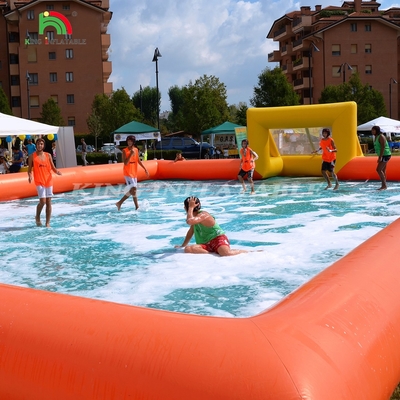 कारखाने अनुकूलित पीवीसी inflatable फुटबॉल खेल का मैदान आउटडोर खेल खेल के लिए inflatable फुटबॉल मैदान