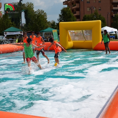 कारखाने अनुकूलित पीवीसी inflatable फुटबॉल खेल का मैदान आउटडोर खेल खेल के लिए inflatable फुटबॉल मैदान