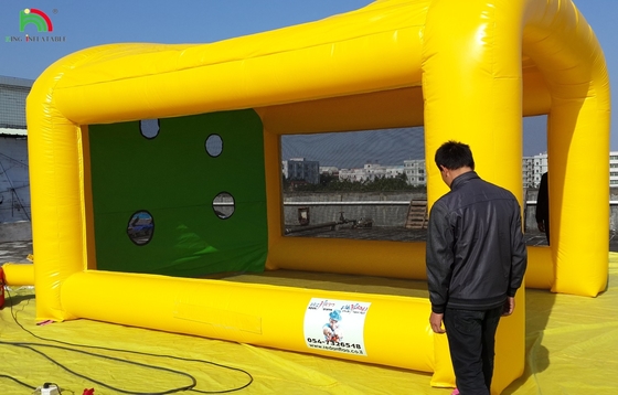 फुटबॉल शूट आउट गेम अच्छी कीमत वाणिज्यिक टिकाऊ inflatable फुटबॉल गोल