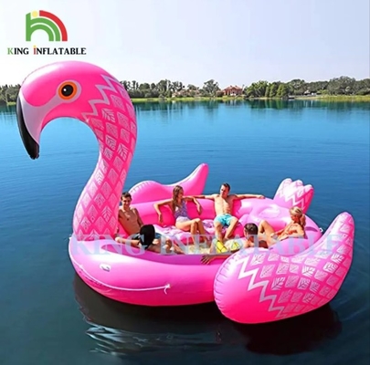 6 व्यक्ति के लिए inflatable Peacock Water Mount Sea Lake Pool Float Water Toy Giant Unicorn Flamingo पानी की पार्टी के लिए inflatable फ्लोटिंग बेड