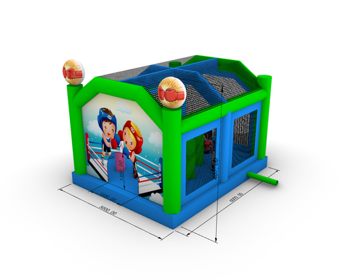 Inflatable Fighting Arena Adults Kids Trampoline Park Inflatable Gladiator Joust Battle Game उछाल का महल