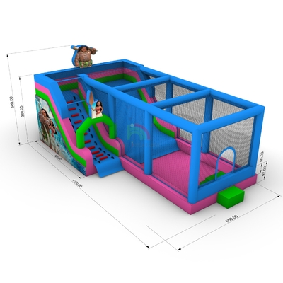 वाणिज्यिक ग्रेड पीवीसी बड़ी inflatable पानी स्लाइड उछाल घर Combo उछाल महल
