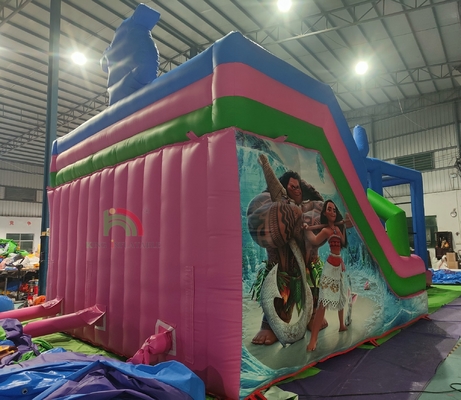 वाणिज्यिक ग्रेड पीवीसी बड़ी inflatable पानी स्लाइड उछाल घर Combo उछाल महल