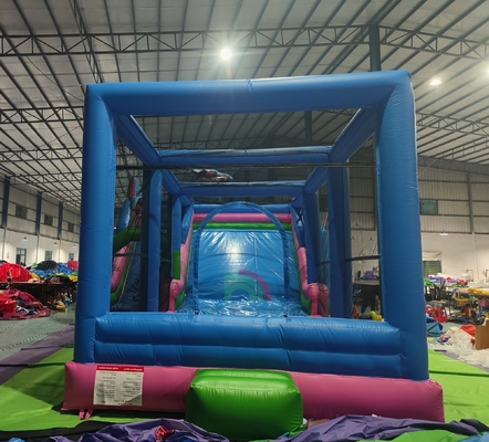 वाणिज्यिक ग्रेड पीवीसी बड़ी inflatable पानी स्लाइड उछाल घर Combo उछाल महल
