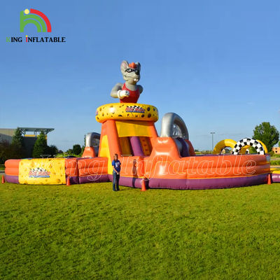 आउटडोर ट्रैक्टर रन inflatable बाधा पाठ्यक्रम ट्रैक्टर उपकरण रन inflatable बाधा पाठ्यक्रम