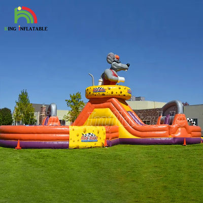 आउटडोर ट्रैक्टर रन inflatable बाधा पाठ्यक्रम ट्रैक्टर उपकरण रन inflatable बाधा पाठ्यक्रम