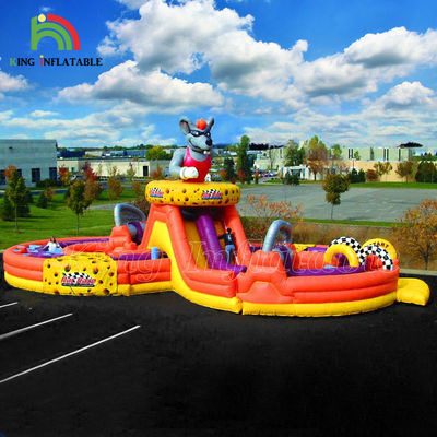 आउटडोर ट्रैक्टर रन inflatable बाधा पाठ्यक्रम ट्रैक्टर उपकरण रन inflatable बाधा पाठ्यक्रम