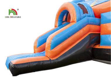 बाउंसर अग्निरोधी प्लेटो के साथ लाल विमान Inflatable कूद महल 0.55 मिमी पीवीसी तिरपाल