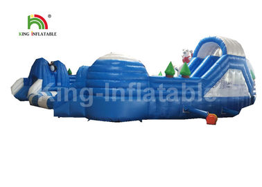 कस्टम ध्रुवीय भालू सफेद विशालकाय Inflatable भूमि जल पार्क टिकाऊ गंध
