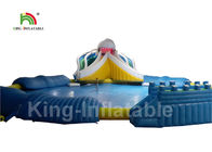 सफेद शार्क थीम Inflatable पानी पार्क 25 मीटर Diamter स्विमिंग पूल के साथ