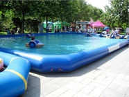 मनोरंजन जल पार्क के लिए आउटडोर पीवीसी के ऊपर ग्राउंड इन्फ्लेटेबल स्विमिंग पूल