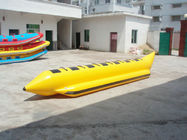 समुद्र में आउटडोर मनोरंजन के लिए सिंगल लाइन 7 पर्सन इंफ्लेटेबल बनाना बोट
