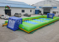 बच्चों के लिए वाणिज्यिक ग्रेड Inflatable खेल खेल / 12 * 6m Inflatable फुटबॉल क्षेत्र