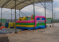 बाउंसर, रंगीन बच्चों मज़ा शहर के साथ Inflatable बाधा कोर्स कॉम्बो